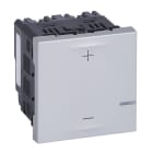 LEGRAND - MOSAIC 2-Leiter Universal-Tastdimmer, 125W LED, Farbe: Aluminium