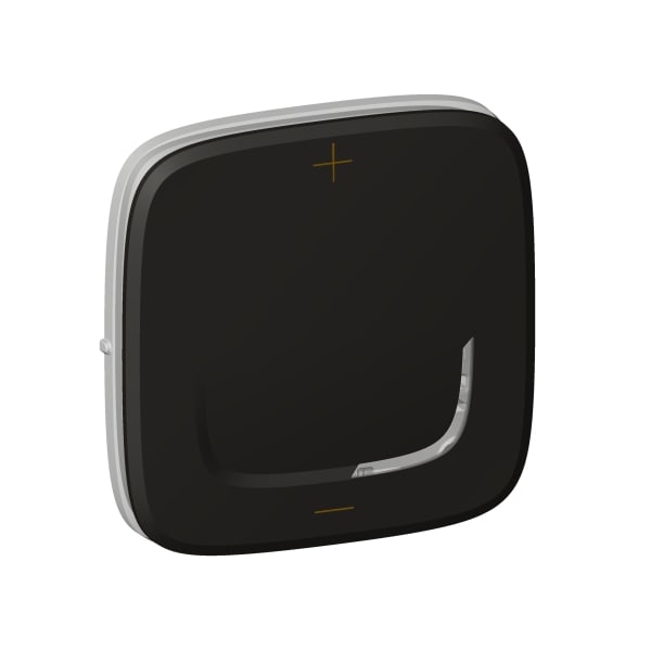 LEGRAND - VALENA ALLURE Abdeckung für 2-Leiter-Dimmer (ohne N-Leiter), Farbe: Schwarz