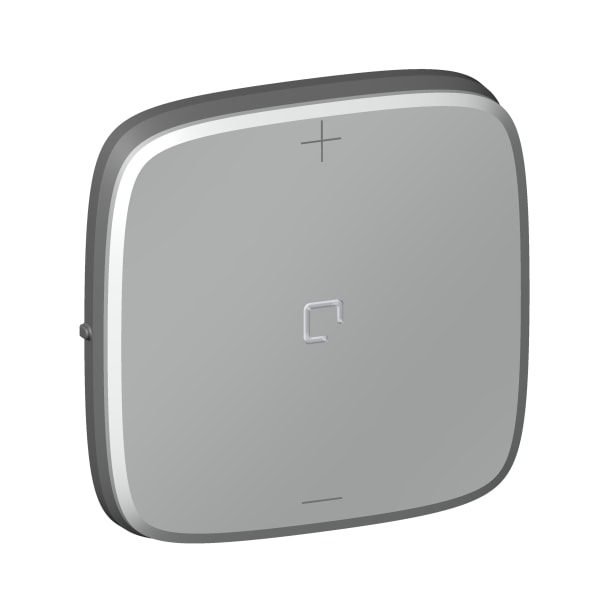 LEGRAND - VALENA ALLURE Abdeckung für 3-Leiter-Dimmer (mit N-Leiter), Farbe: Aluminium