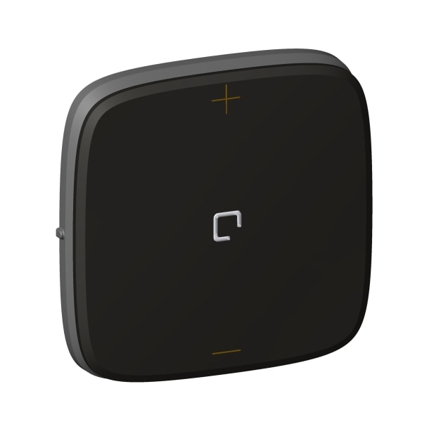 LEGRAND - VALENA ALLURE Abdeckung für 3-Leiter-Dimmer (mit N-Leiter), Farbe: Schwarz