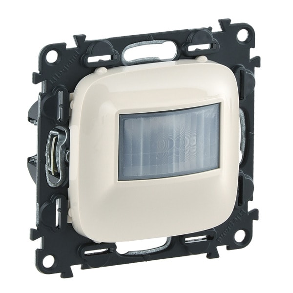 LEGRAND - VALENA ALLURE 2-Leiter Bewegungsmelder, 170°, 100W LED, Farbe: Mandelweiß