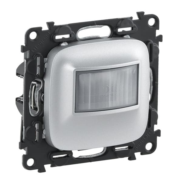 LEGRAND - VALENA ALLURE 2-Leiter Bewegungsmelder, 170°, 100W LED, Farbe: Aluminium