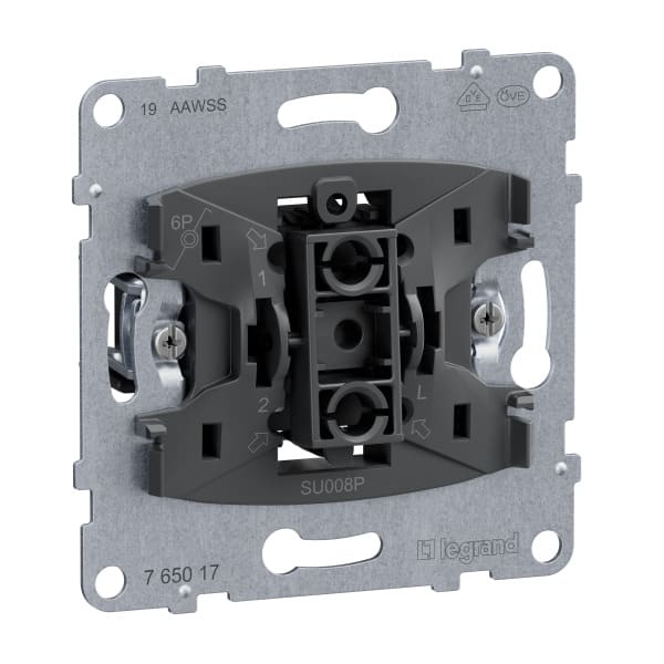 LEGRAND - SEANO Einsatz Taster mit Wechselkontakt mit N-Klemme 10A Steckklemmen