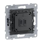 LEGRAND - SEANO Einsatz 2-fach USB-Ladesteckdose Typ C+C 30 W mit Power Delivery System