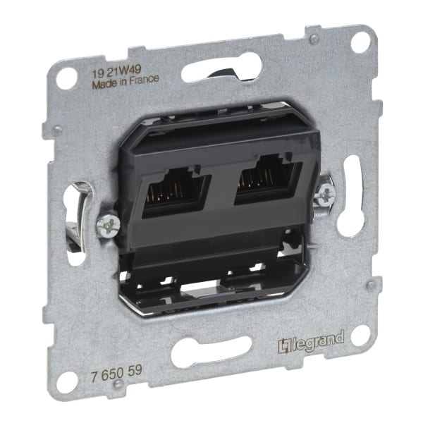 LEGRAND - SEANO Einsatz Datendose 2 x RJ45, Kat. 5e, UTP, ungeschirmt