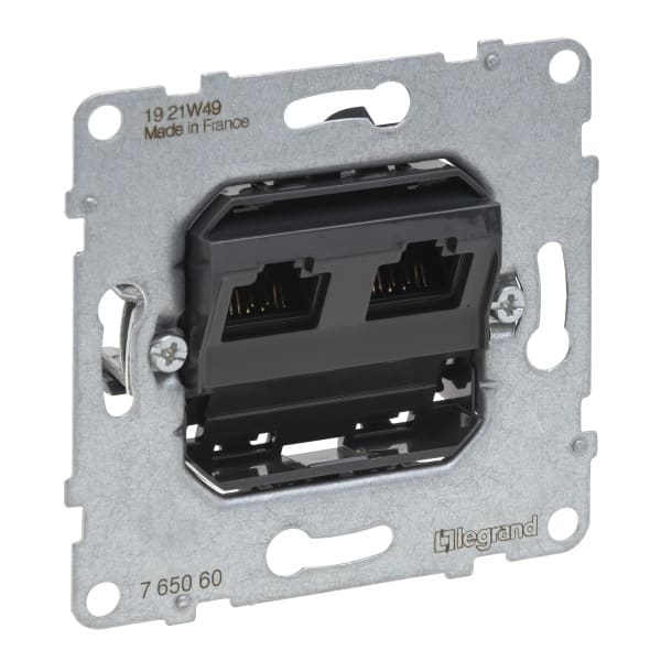 LEGRAND - SEANO Einsatz Datendose 2 x RJ45, Kat. 5e, UTP, ungeschirmt