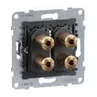 LEGRAND - SEANO Einsatz 2-fach Lautsprecher-Anschluss mit 4 mm-Buchsen
