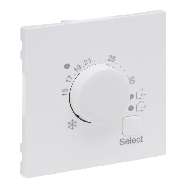 LEGRAND - SEANO Abdeckung elektronisches Fussbodenthermostat, Farbe: Ultraweiß