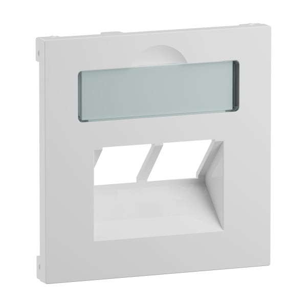 LEGRAND - SEANO Abdeckung 2x RJ45 für Datendosen Fremdfabrikate, Farbe: Ultraweiß