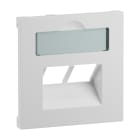 LEGRAND - SEANO Abdeckung 2x RJ45 für Datendosen Fremdfabrikate, Farbe: Ultraweiß