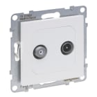 LEGRAND - SEANO Einzeldose TV-SAT für 2 Kabel und HD-TV in der Farbe Ultraweiß