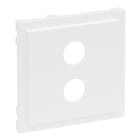 LEGRAND - SEANO Abdeckung Lautsprecher 1-fach mit 4 mm-Buchse, Farbe: Ultraweiß
