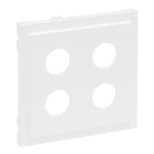 LEGRAND - SEANO Abdeckung Lautsprecher 2-fach mit 4 mm-Buchse, Farbe: Ultraweiß