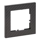 LEGRAND - SEANO+ 1-fach Rahmen mit Echtmaterialoberfläche in der Farbausführung Karbon