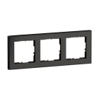 LEGRAND - SEANO+ 3-fach Rahmen mit Echtmaterialoberfläche in der Farbausführung Karbon