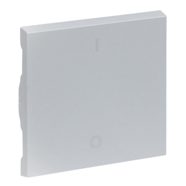 LEGRAND - SEANO Wippe 2-poliger Ausschalter mit Symbol O/I, Farbe: Aluminium lackiert
