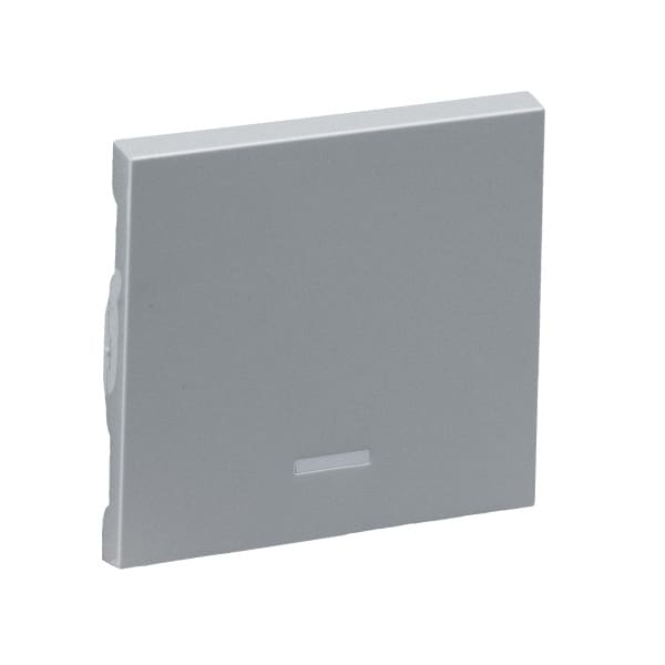 LEGRAND - SEANO Wippe Wechselschalter beleuchtet in der Farbausführung Aluminium lackiert