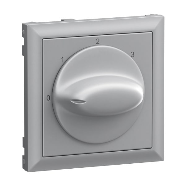 LEGRAND - SEANO Abdeckung für 3-Stufenschalter (0,1,2,3), Farbe: Aluminium lackiert