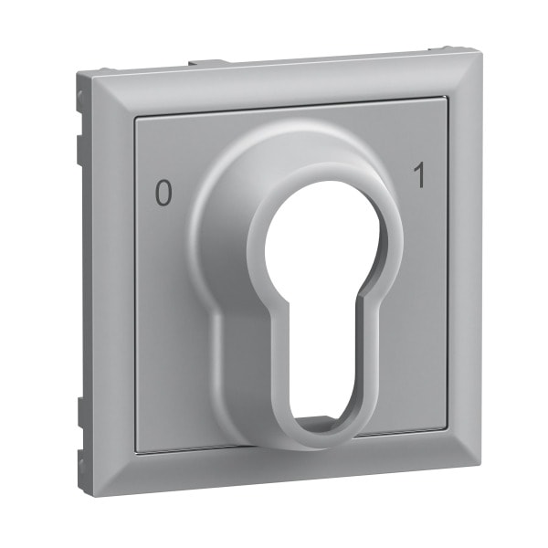 LEGRAND - SEANO Abdeckung für DIN-Schlüsselschalter 0 – 1, Farbe: Aluminium lackiert