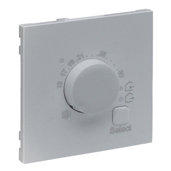 LEGRAND - SEANO Abdeckung elektronisches Fussbodenthermostat, Farbe: Aluminium lackiert