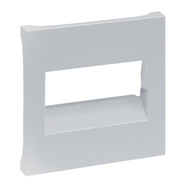 LEGRAND - SEANO Abdeckung RJ45 für 1- und 2-fach Datendosen, Farbe: Aluminium lackiert