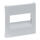 LEGRAND - SEANO Abdeckung RJ45 für 1- und 2-fach Datendosen, Farbe: Aluminium lackiert