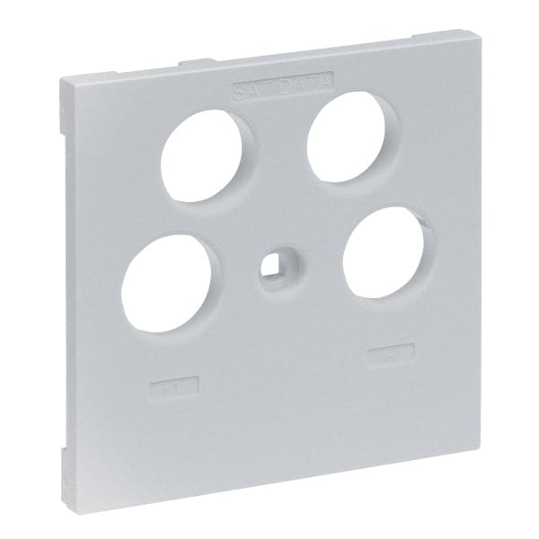 LEGRAND - SEANO Abdeckung TV-R-SAT-SAT für Fremdfabrikate, Farbe: Aluminium lackiert