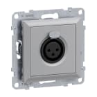 LEGRAND - SEANO XLR-Dose 3-polig weiblich, Schraubklemmen: 0,5 mm², inkl. Abdeckung, AL