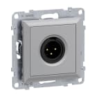 LEGRAND - SEANO XLR-Dose 3-polig männlich, Schraubklemmen: 0,5 mm², inkl. Abdeckung, AL