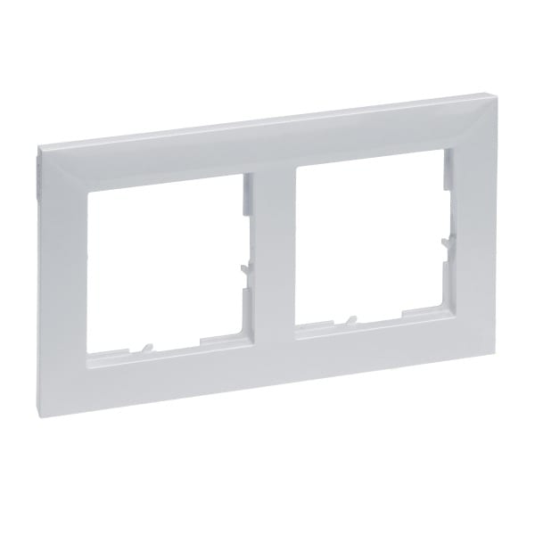LEGRAND - SEANO 2-fach Rahmen in der Farbausführung Aluminium lackiert