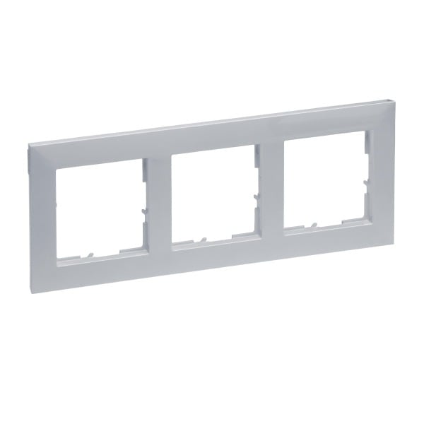 LEGRAND - SEANO 3-fach Rahmen in der Farbausführung Aluminium lackiert