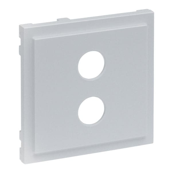 LEGRAND - SEANO Abdeckung Lautsprecher 1-fach mit 4 mm-Buchse, Farbe: Aluminium lackiert