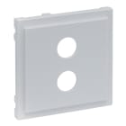 LEGRAND - SEANO Abdeckung Lautsprecher 1-fach mit 4 mm-Buchse, Farbe: Aluminium lackiert