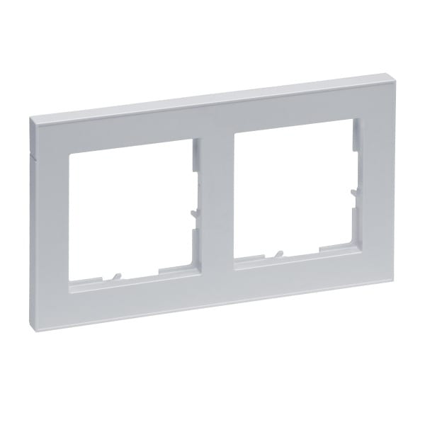 LEGRAND - SEANO+ 2-fach Rahmen in der Farbausführung Aluminium lackiert