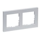 LEGRAND - SEANO+ 2-fach Rahmen in der Farbausführung Aluminium lackiert