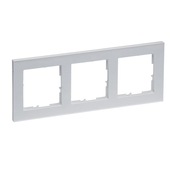 LEGRAND - SEANO+ 3-fach Rahmen in der Farbausführung Aluminium lackiert
