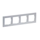 LEGRAND - SEANO+ 4-fach Rahmen in der Farbausführung Aluminium lackiert