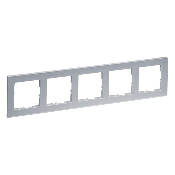 LEGRAND - SEANO+ 5-fach Rahmen in der Farbausführung Aluminium lackiert