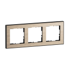 LEGRAND - SEANO+ 3-fach Rahmen mit Echtmaterialoberfläche, Farbausführung Eiche-Natur