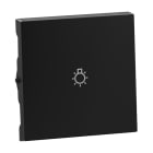LEGRAND - SEANO Wippe mit Symbol Licht in der Farbausführung Schwarz lackiert