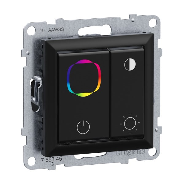 LEGRAND - SEANO RGB-Dali-Dimmer für einen 1 Bereich in der Farbausführung Schwarz lackiert