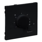 LEGRAND - SEANO Abdeckung für elektronisches Raumthermostat, Farbe: Schwarz lackiert