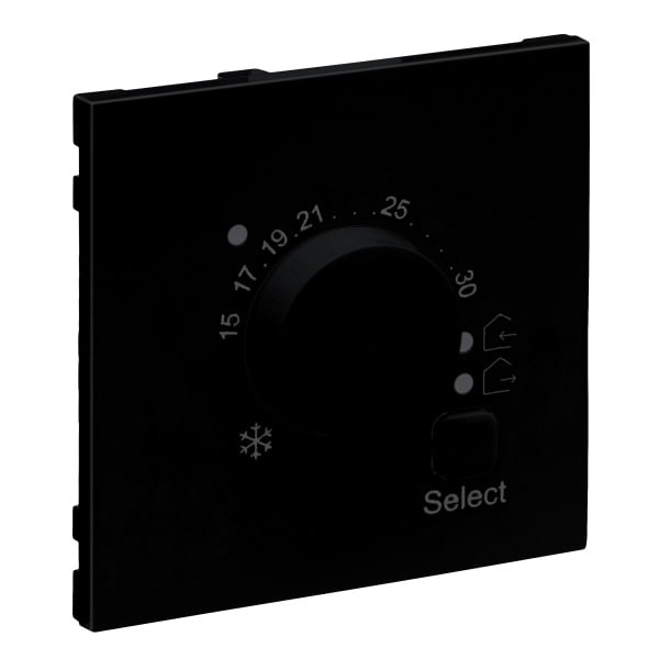 LEGRAND - SEANO Abdeckung elektronisches Fussbodenthermostat, Farbe: Schwarz lackiert