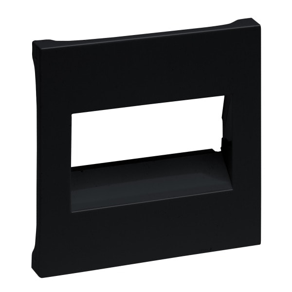 LEGRAND - SEANO Abdeckung RJ45 für 1- und 2-fach Datendosen, Farbe: Schwarz lackiert