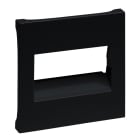 LEGRAND - SEANO Abdeckung RJ45 für 1- und 2-fach Datendosen, Farbe: Schwarz lackiert