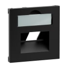 LEGRAND - SEANO Abdeckung 1x RJ45 für Datendosen Fremdfabrikate, Farbe: Schwarz lackiert