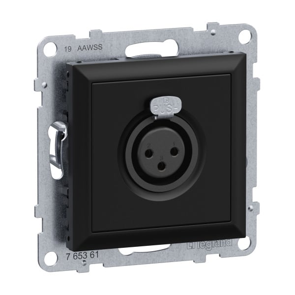 LEGRAND - SEANO XLR-Dose 3-polig weiblich, Schraubklemmen: 0,5 mm², inkl. Abdeckung, SW