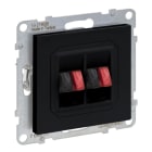LEGRAND - SEANO Lautsprecher-Anschluss 2-fach mit Federklemmen (Rot/Schwarz), SW