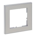 LEGRAND - SEANO+ 1-fach Rahmen mit Echtmaterialoberfläche, Farbausführung Brushed Steel