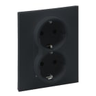 LEGRAND - SEANO 2-fach Schuko-Steckdose, Steckklemmen, erhöhter Berührungsschutz, AN